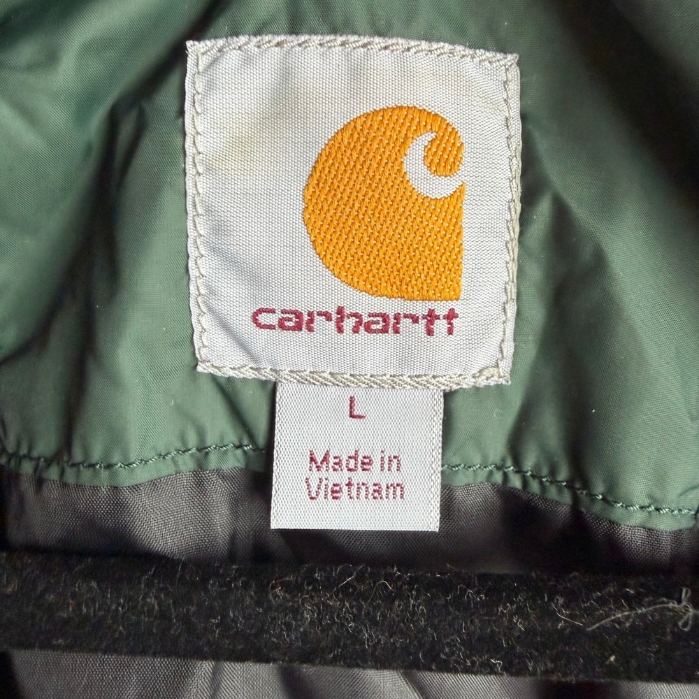 Carhartt Gilliam Jacket Mens XL Green Quilted Puffer Rain Defender 102208 - Picture 10 of 13